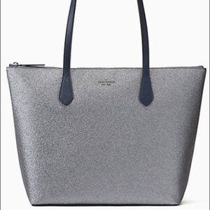 NWT Kate Spade Joeley Dusk Navy LG Top Zip Tote